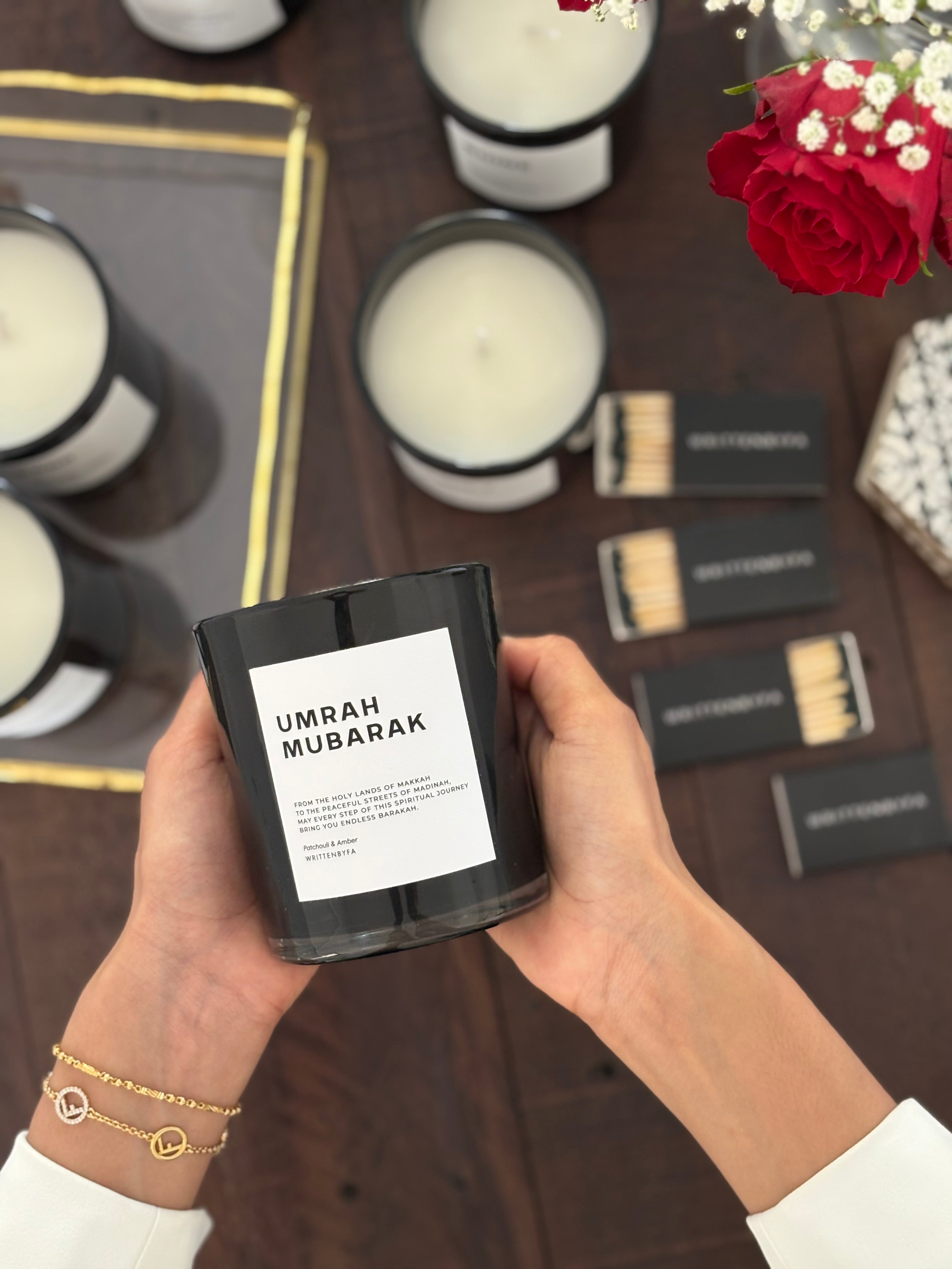 Umrah Mubarak | Black Gloss Candle