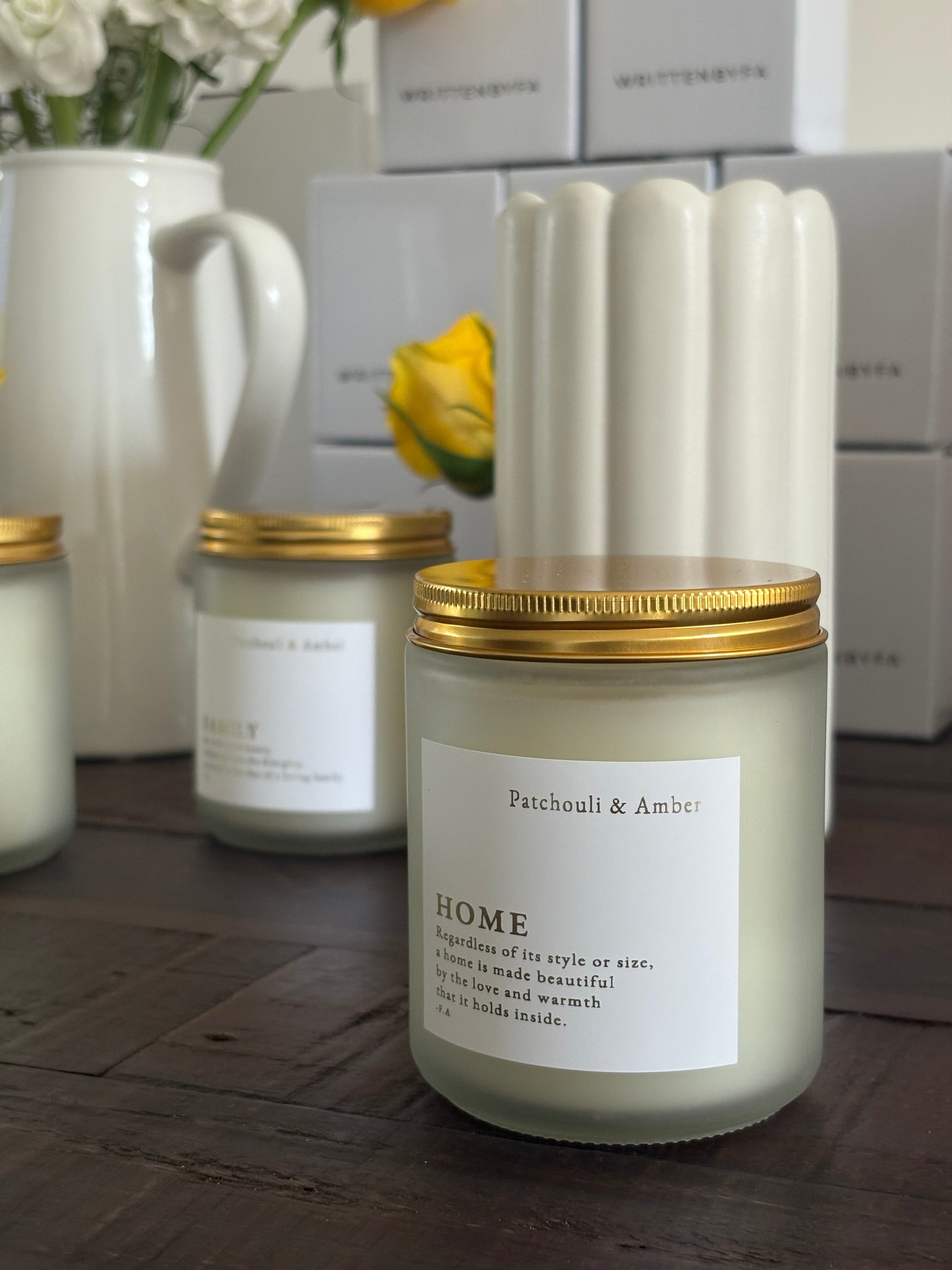 Home | White Frosted Candle