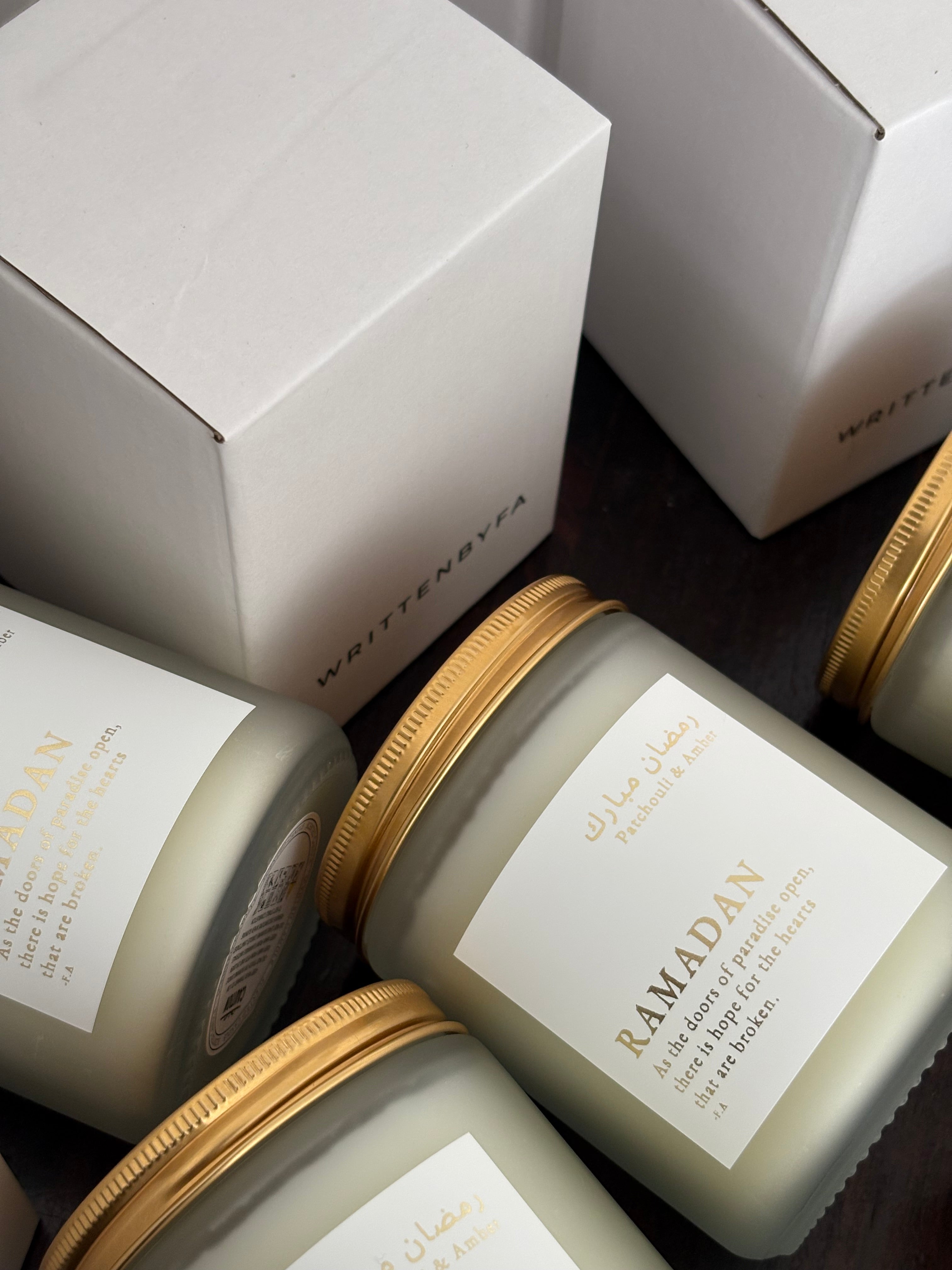 Ramadan | White Frosted Candle