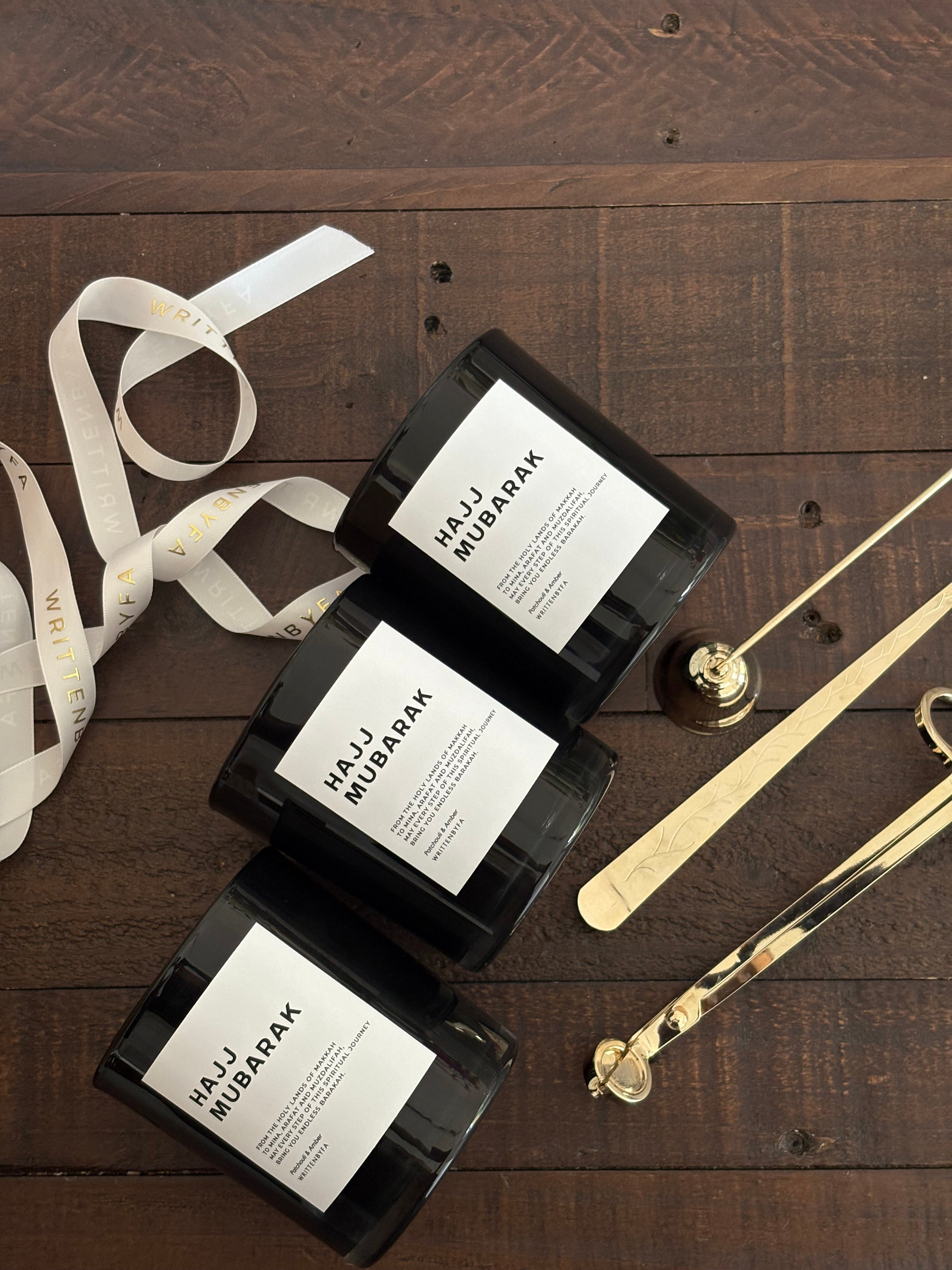 Hajj Mubarak | Black Gloss Candle