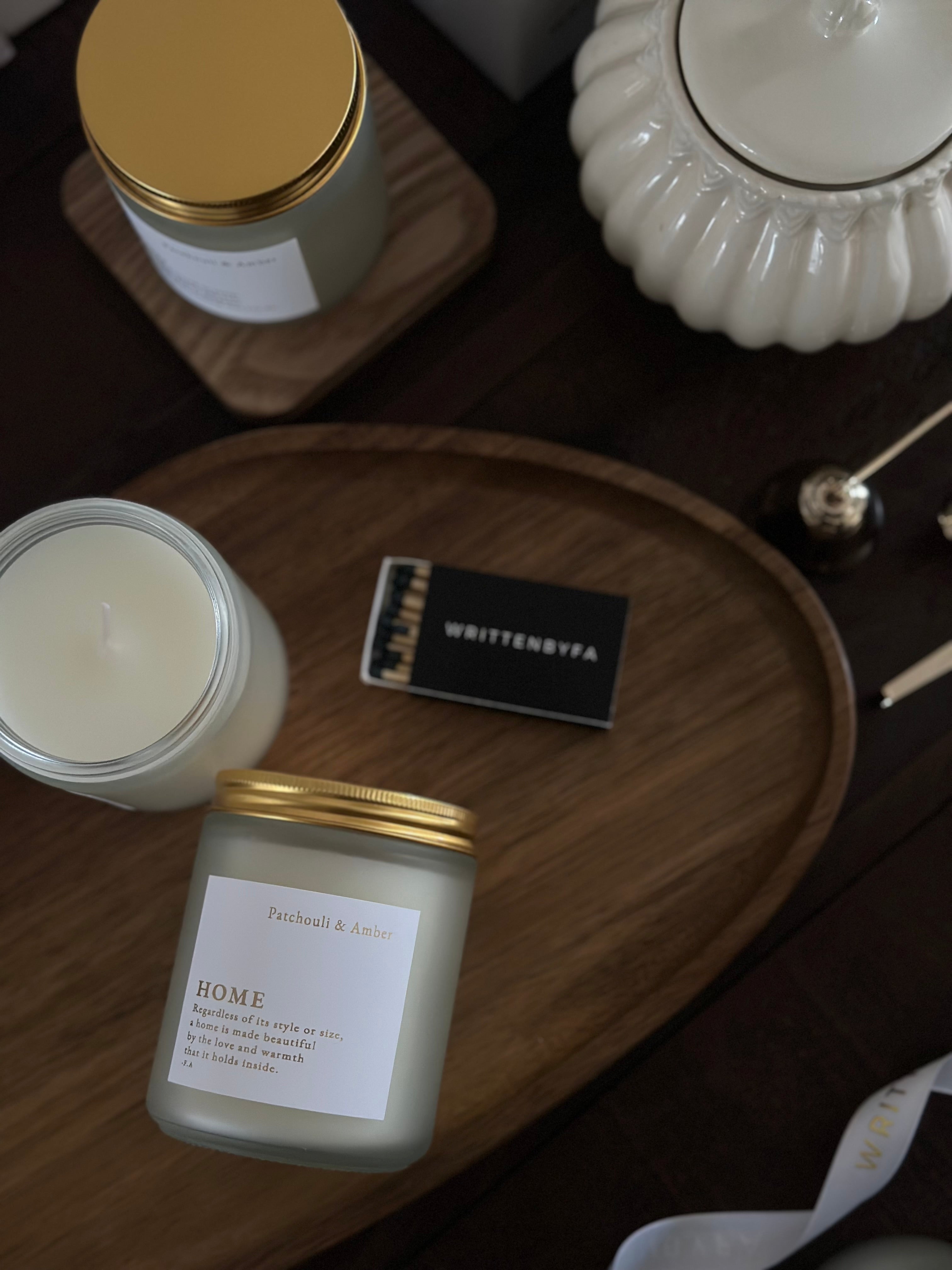 Home | White Frosted Candle