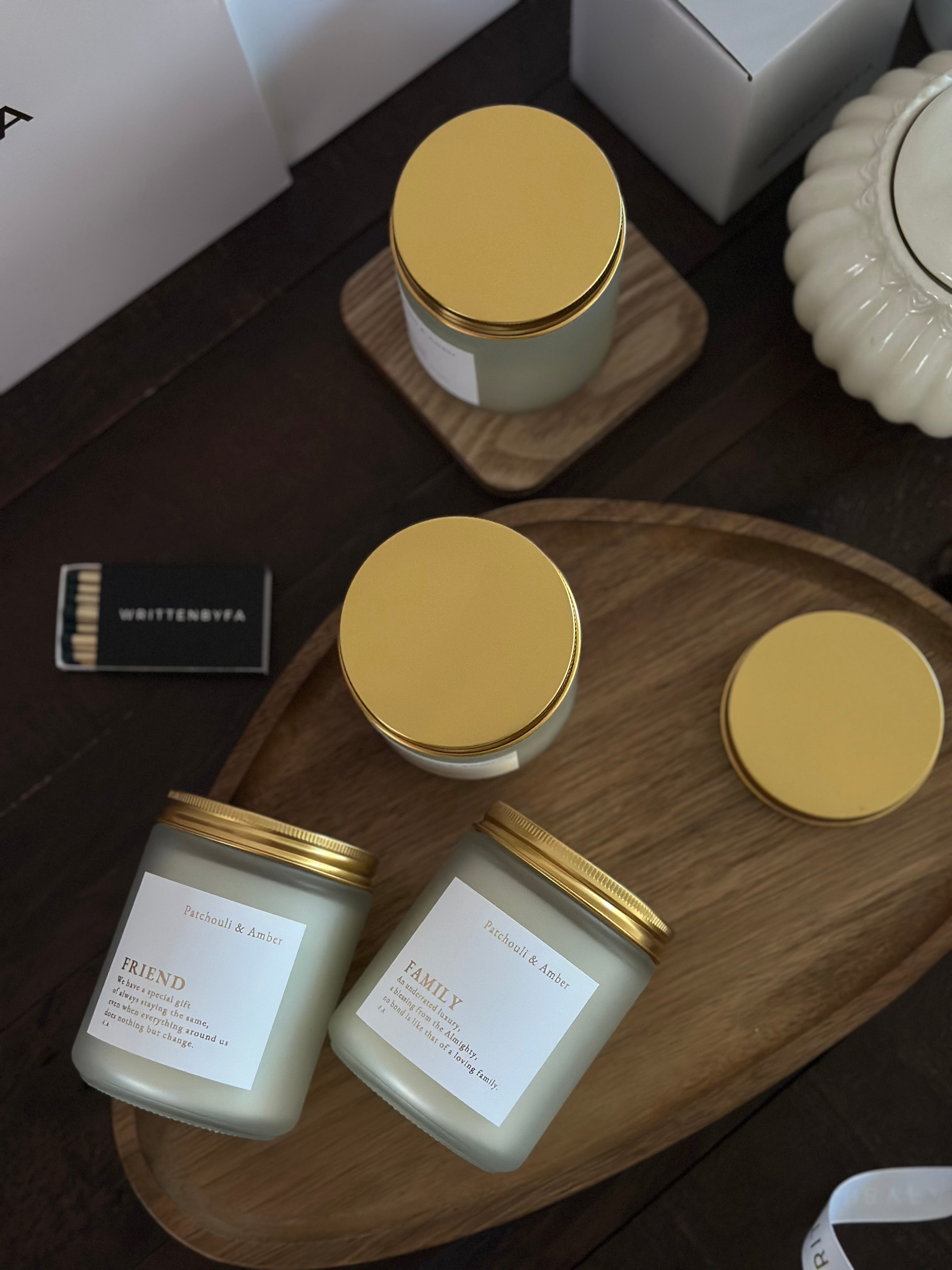 Friend | White Frosted Candle