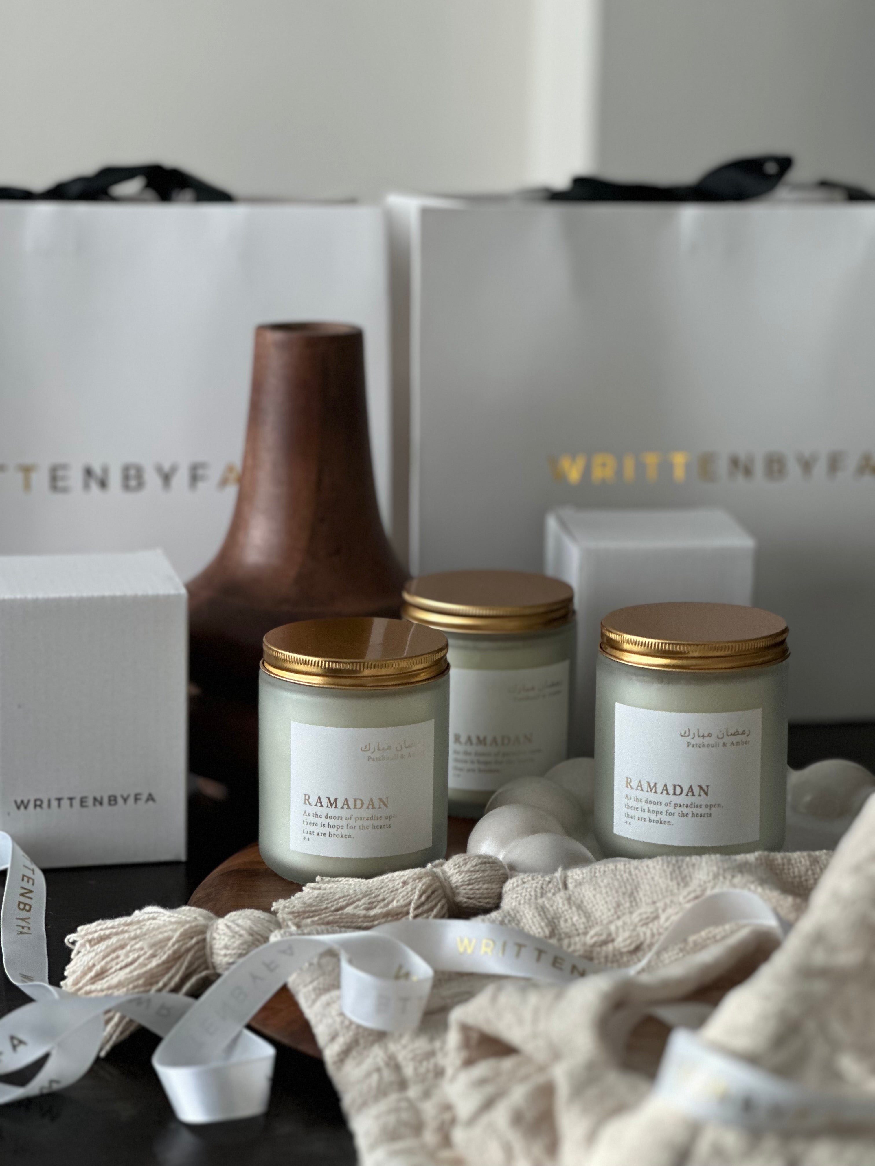 Ramadan | White Frosted Candle