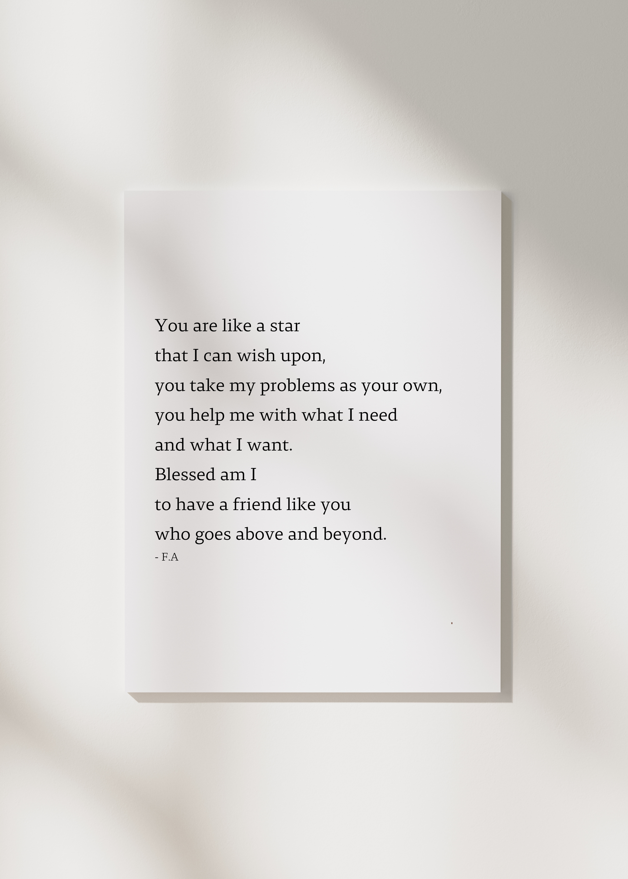 "Blessed am I" | Bridesmaid