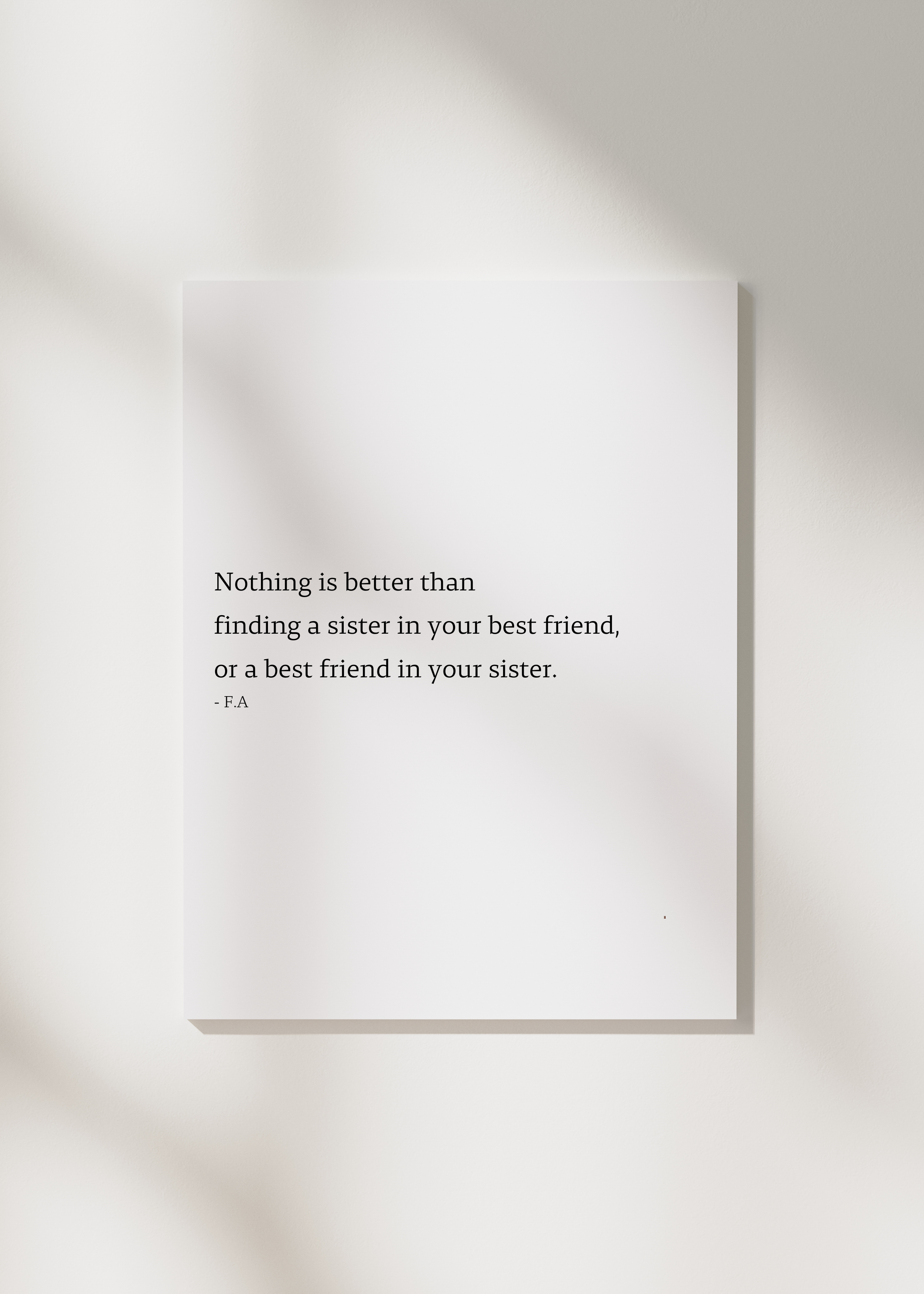 "Nothing is better" | Bridesmaid