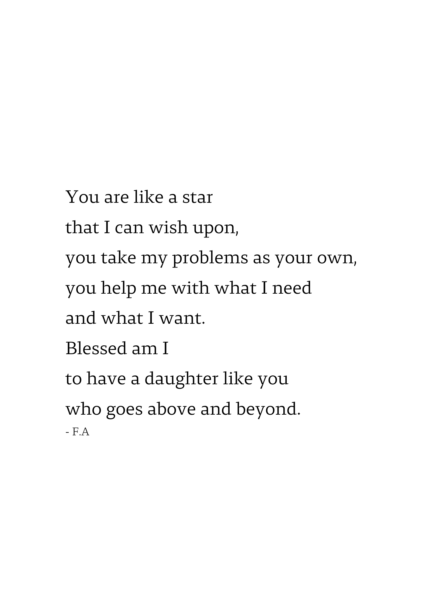 "Blessed am I" | Daughter