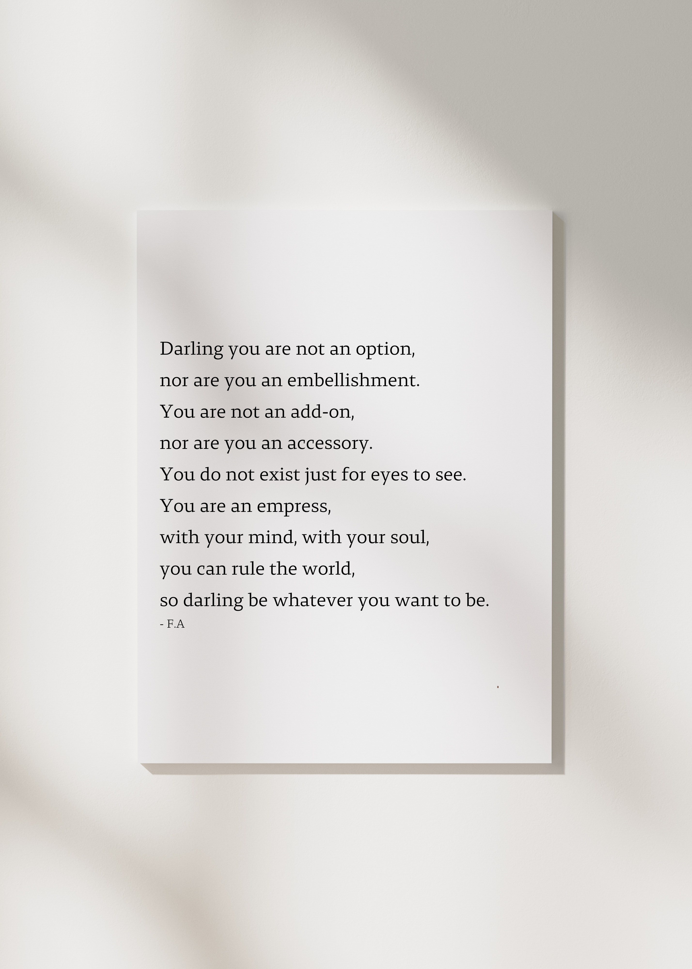 "Darling" | Daughter