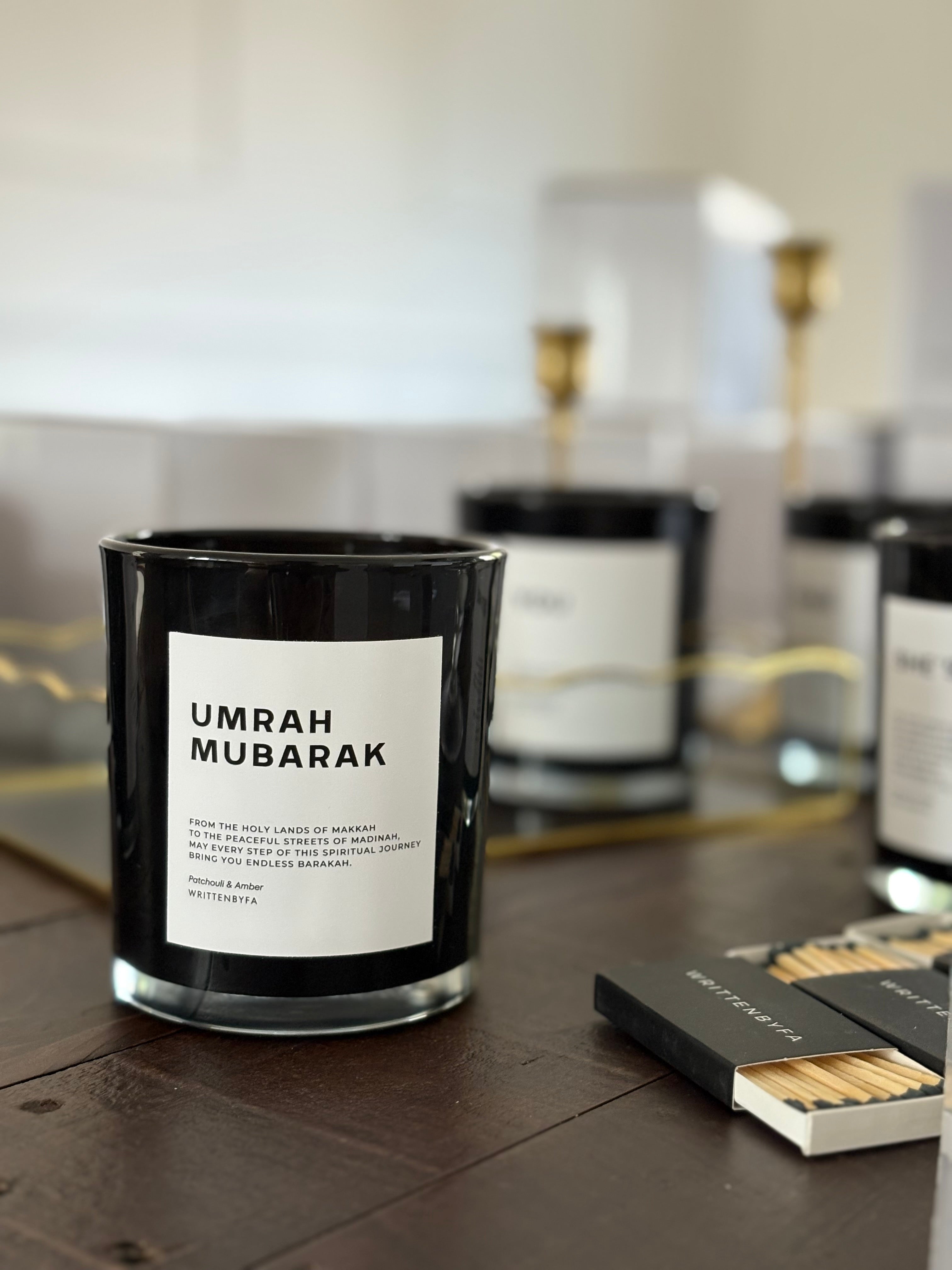 Umrah Mubarak | Black Gloss Candle
