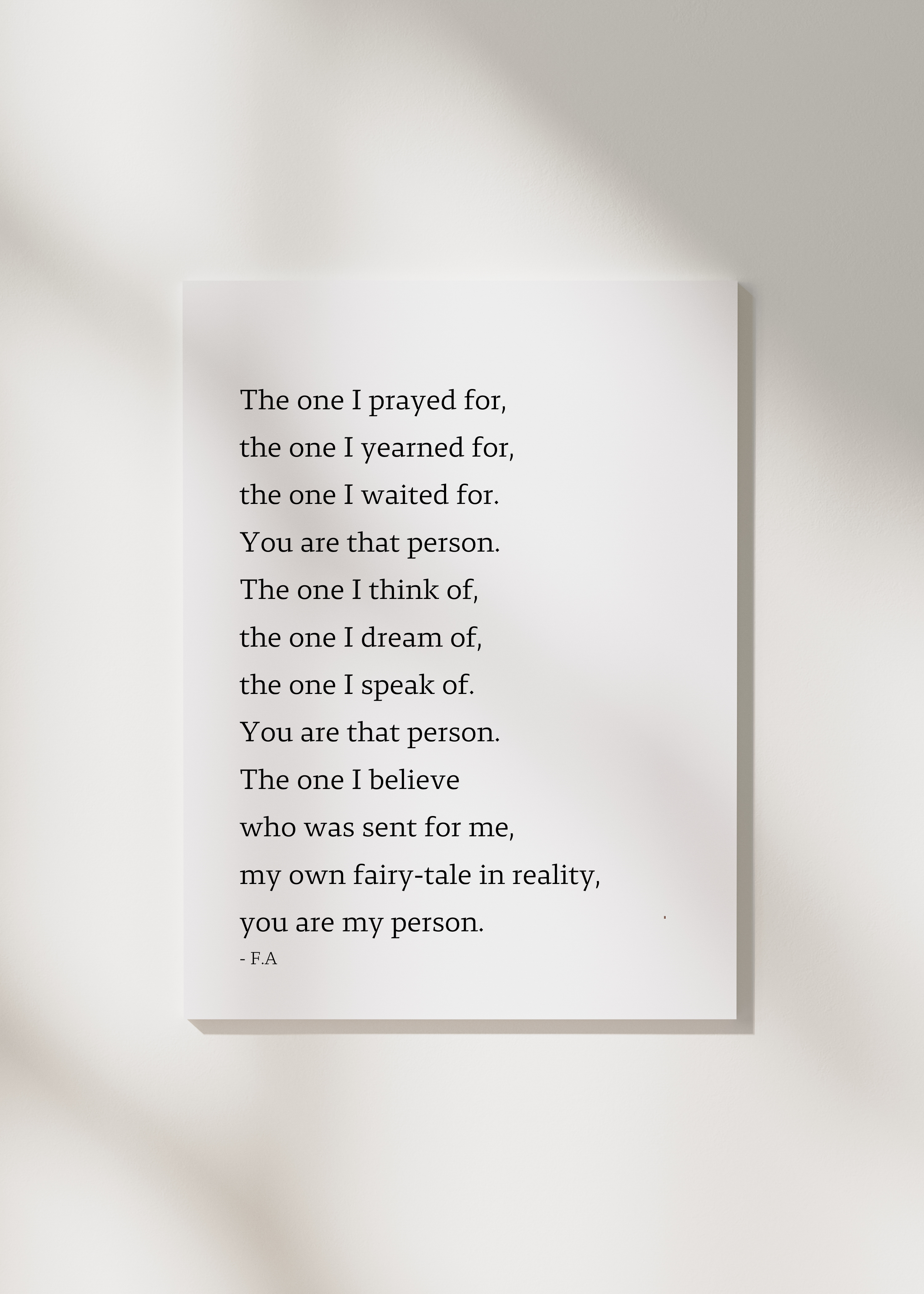 "My person" | Husband & Fiancé