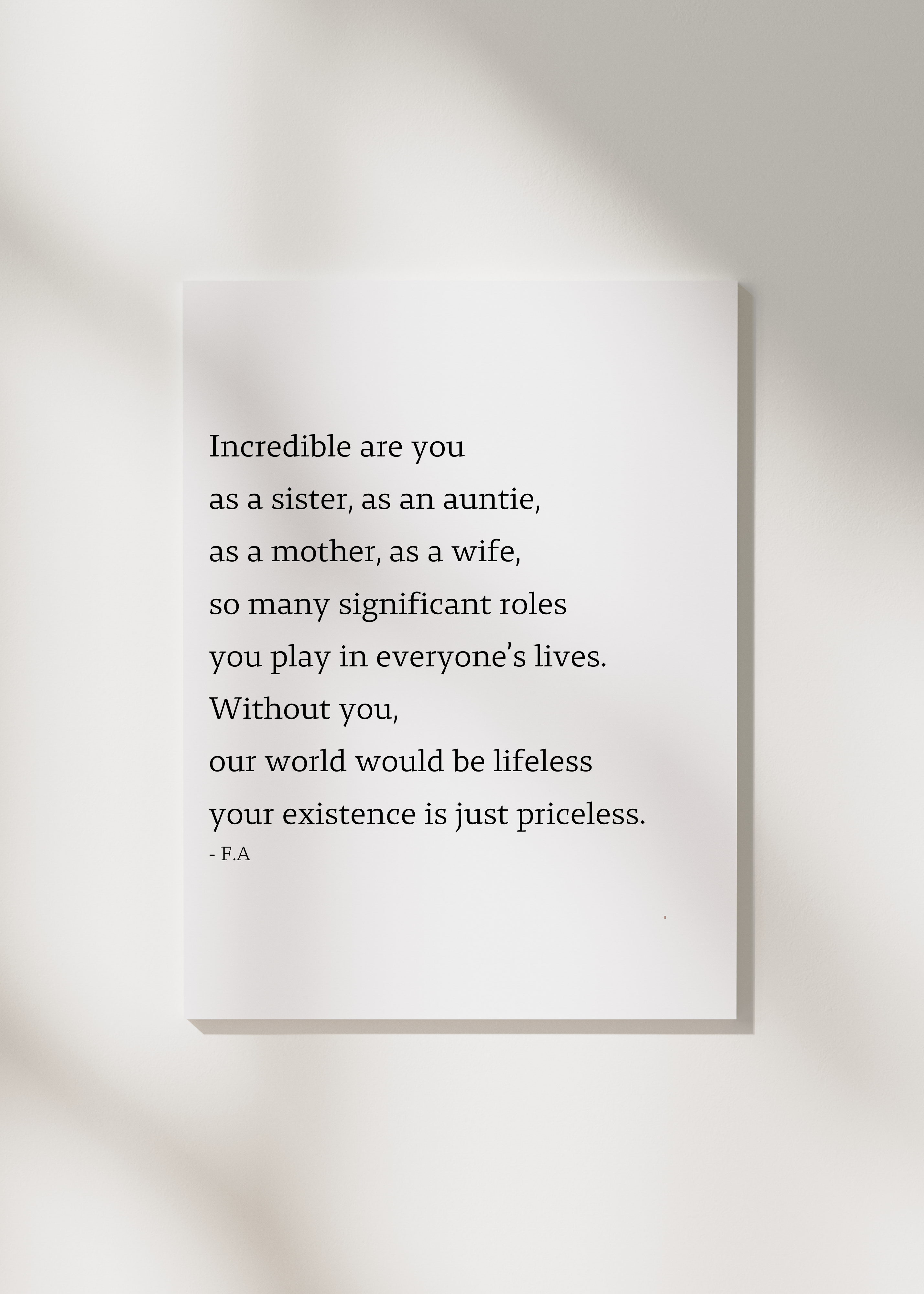 "Incredible" | Sister