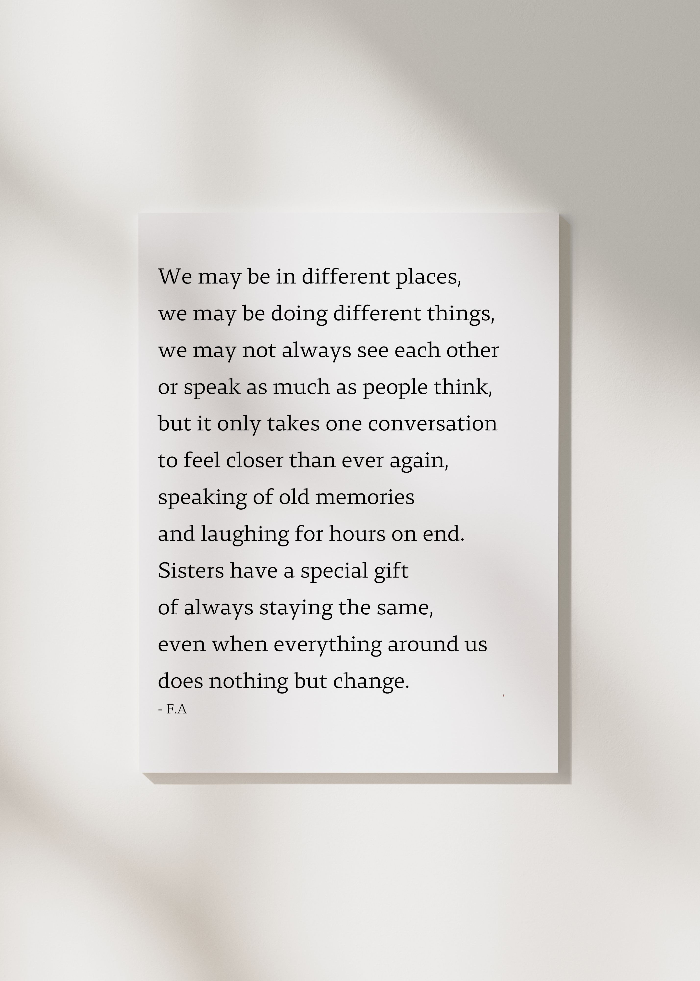 "Special gift" | Sister