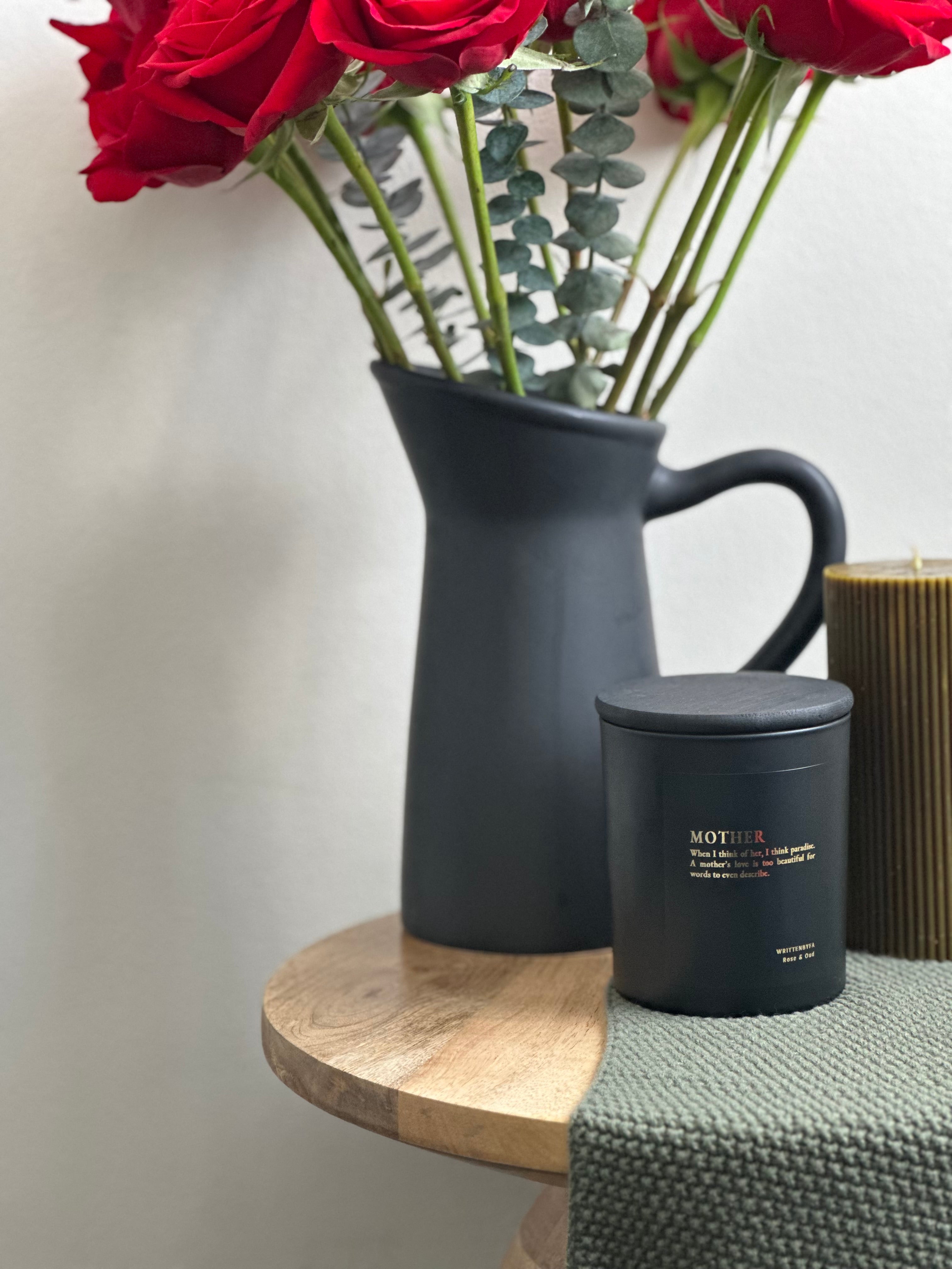 Mother | Black Matt Rose & Oud Candle