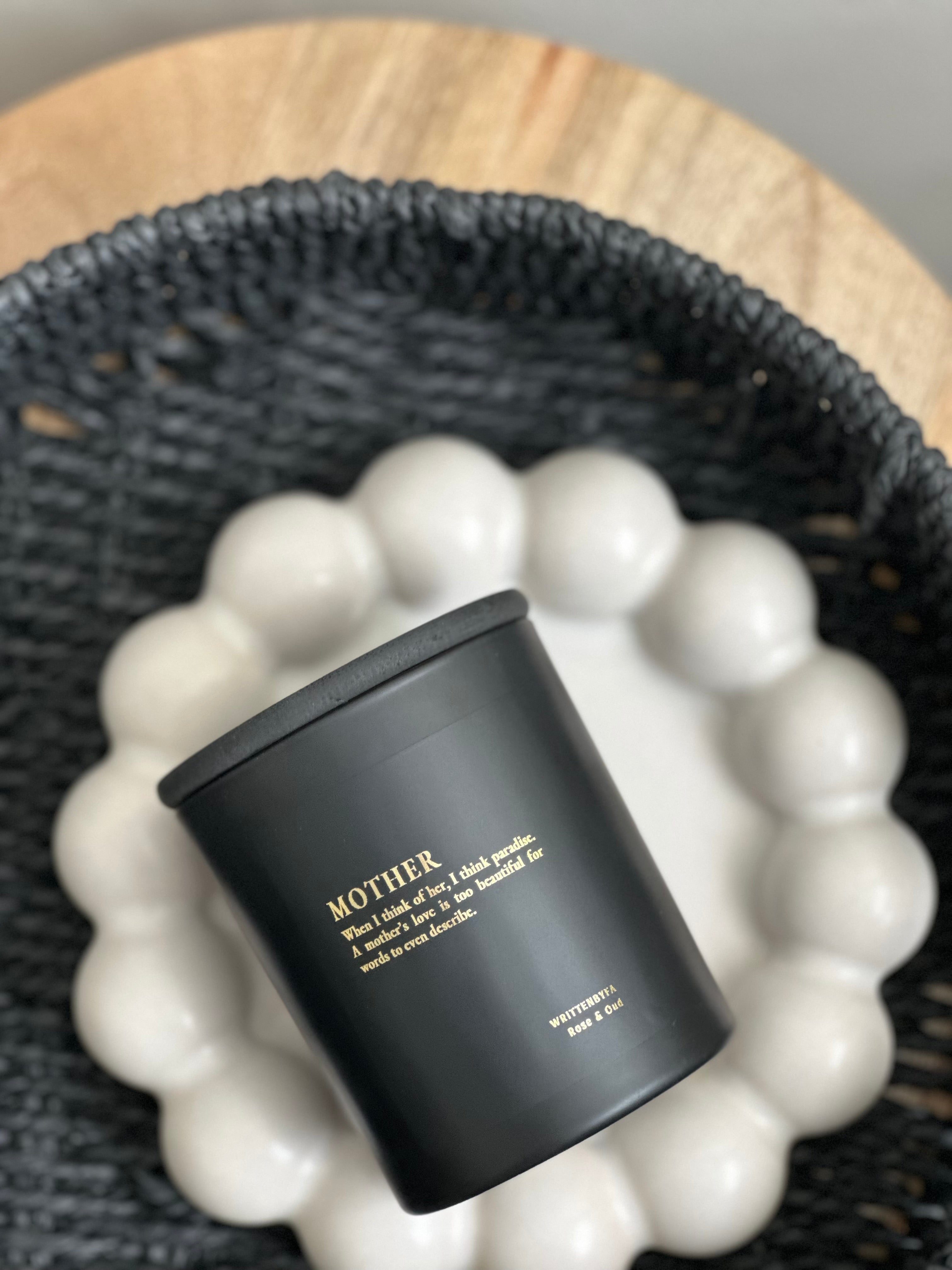 Mother | Black Matt Rose & Oud Candle