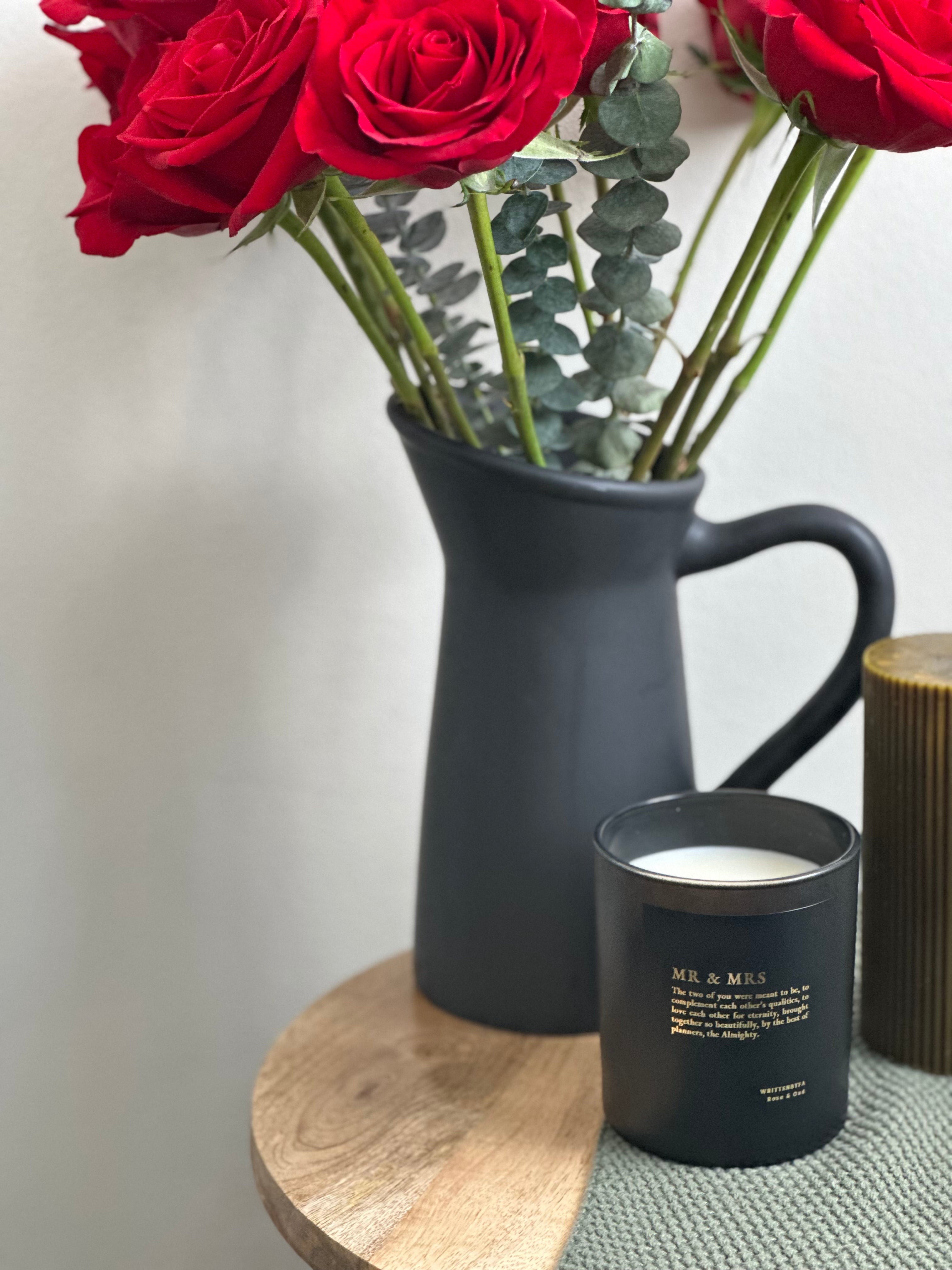Mr & Mrs | Black Matt Rose & Oud Candle