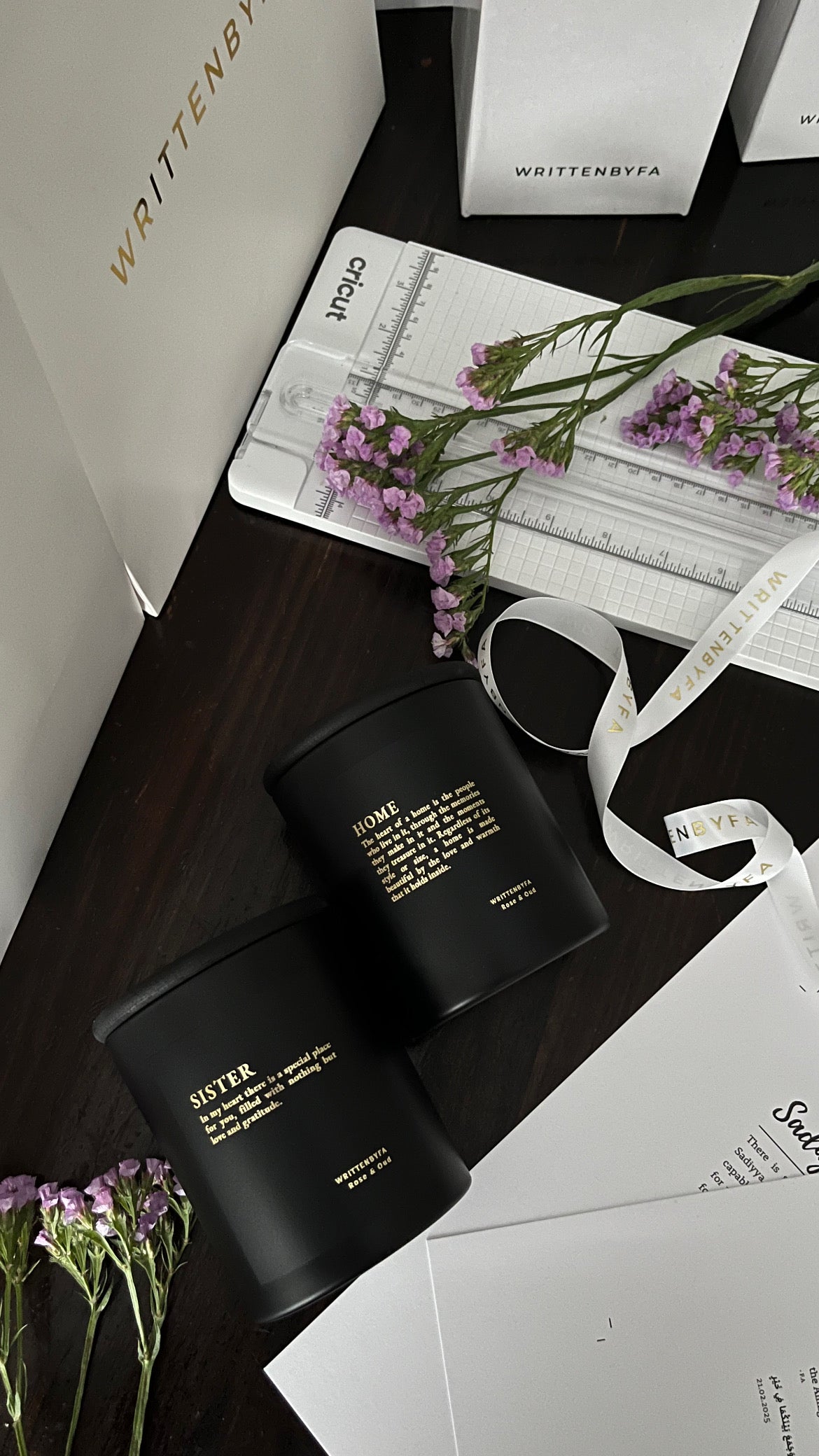 Sister | Black Matt Rose & Oud Candle