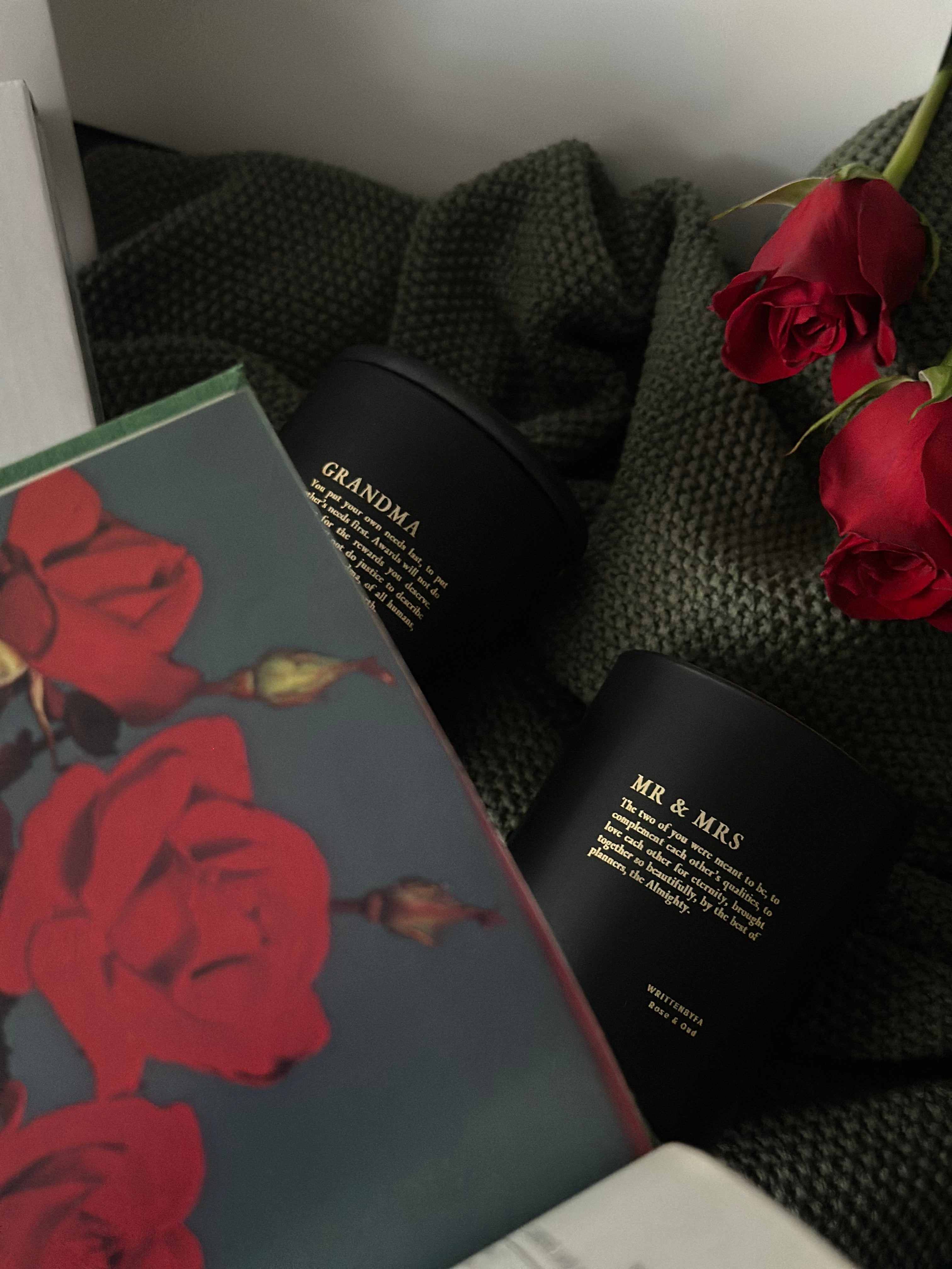 Mr & Mrs | Black Matt Rose & Oud Candle