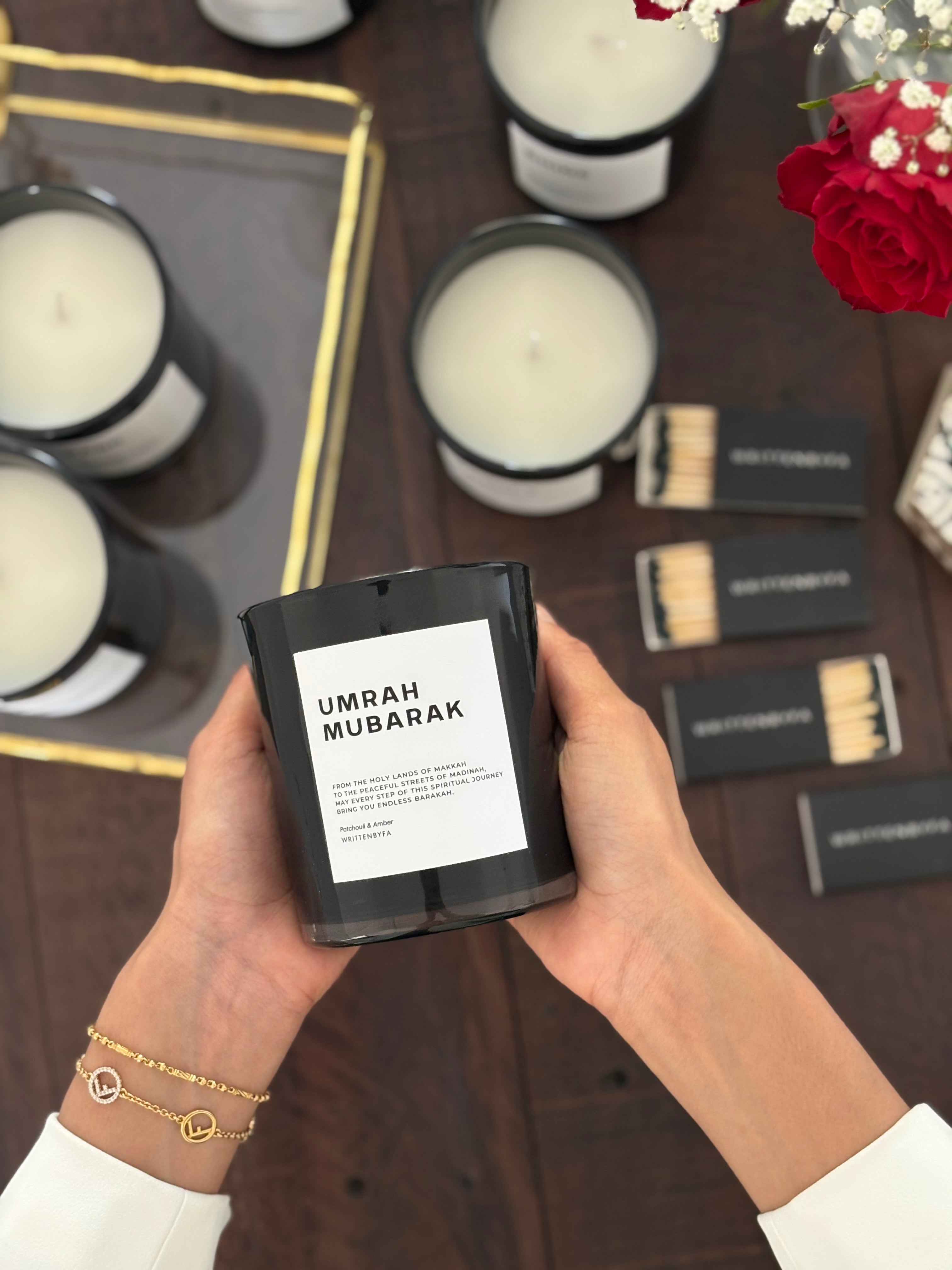 Umrah Mubarak | Black Gloss Candle