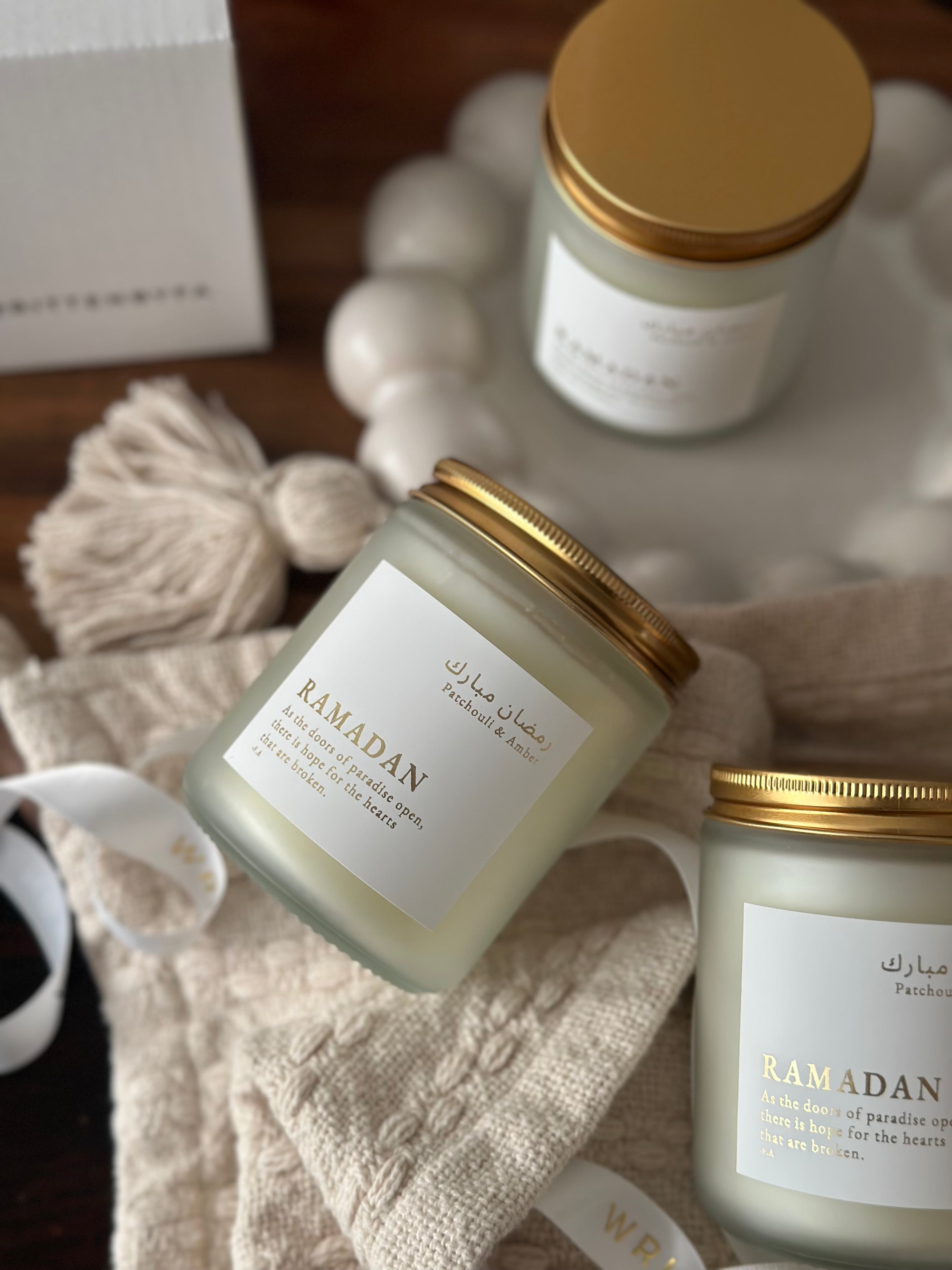 Ramadan | White Frosted Candle