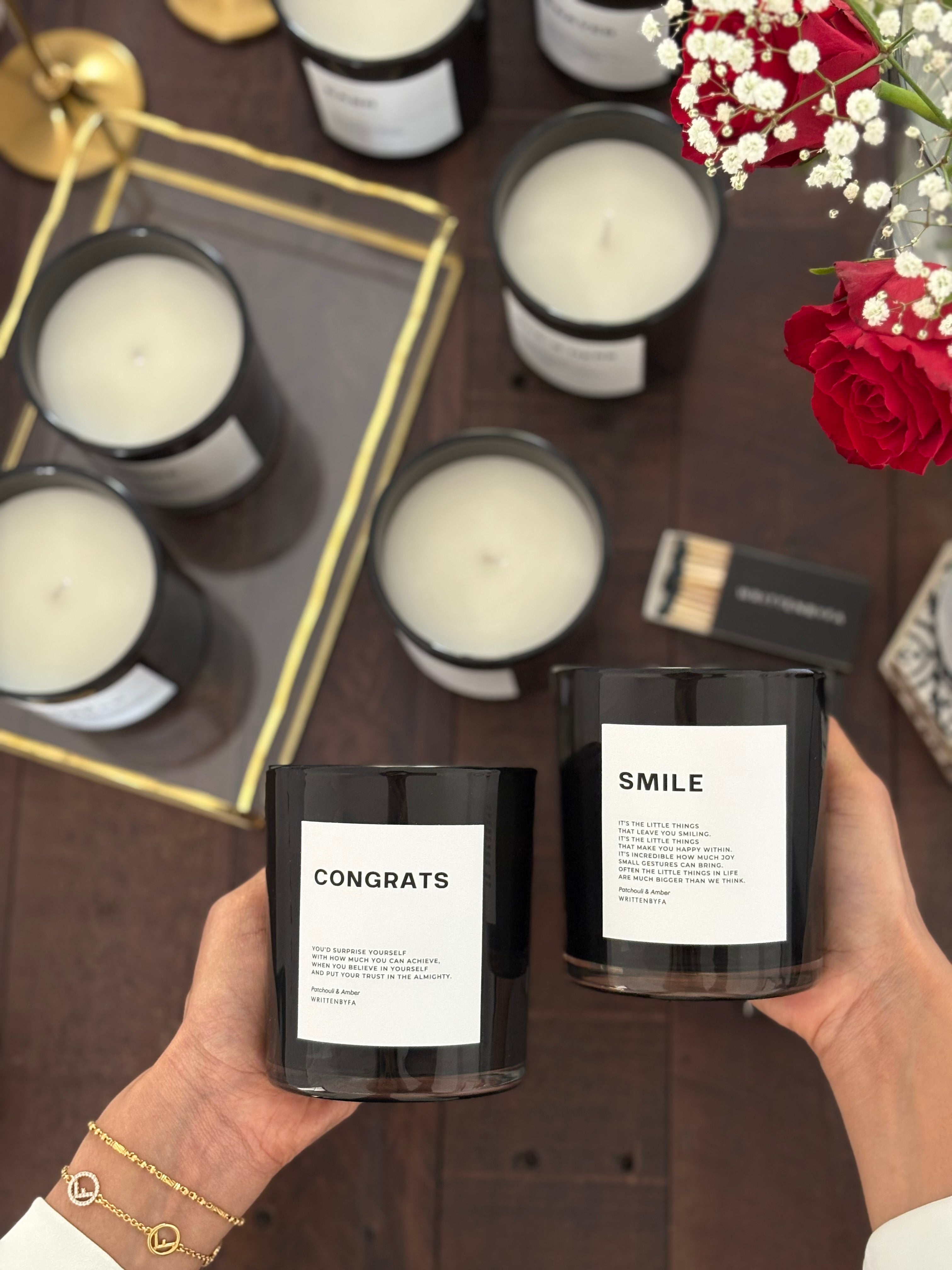 Congrats | Black Gloss Candle