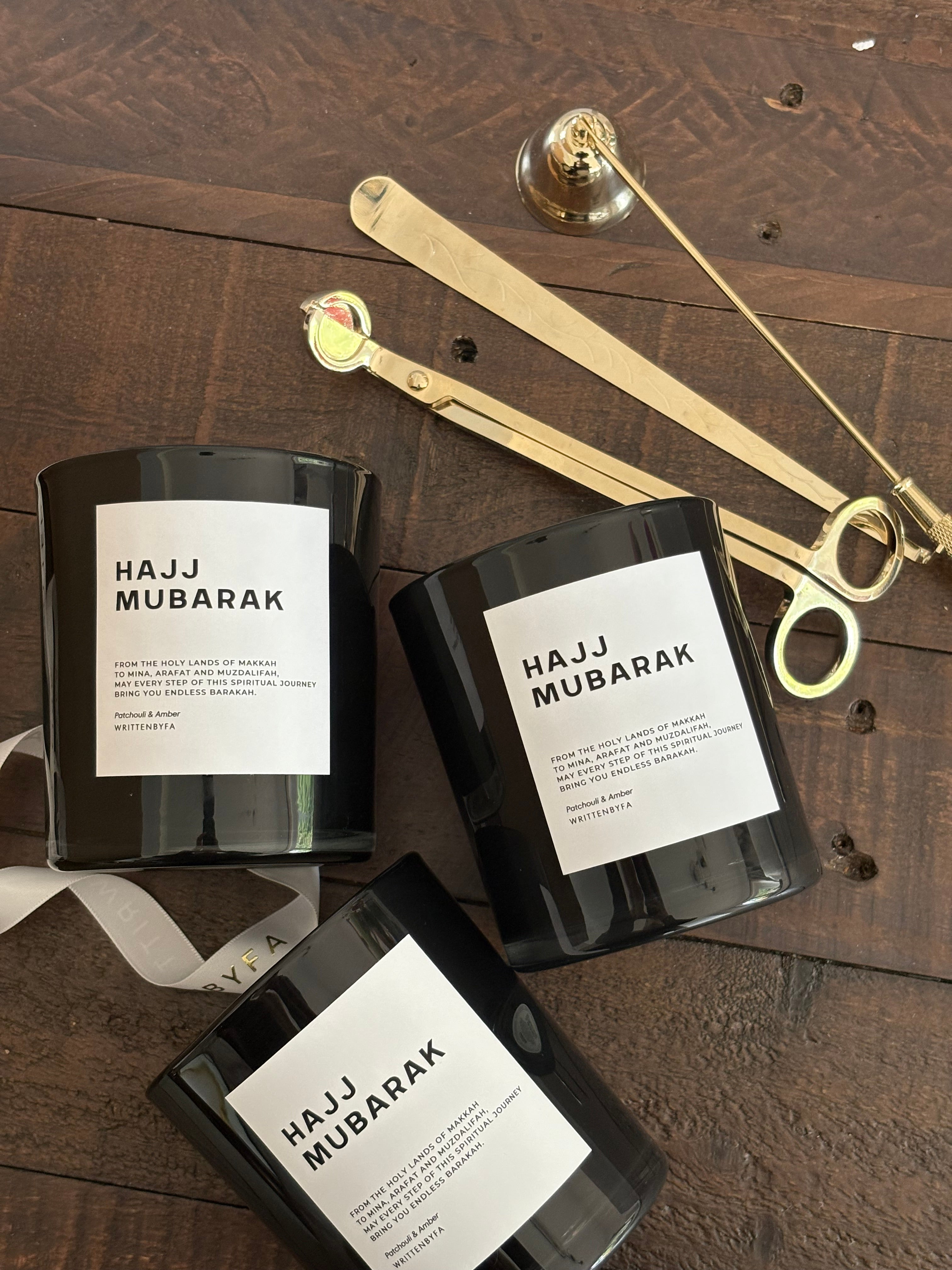 Hajj Mubarak | Black Gloss Candle