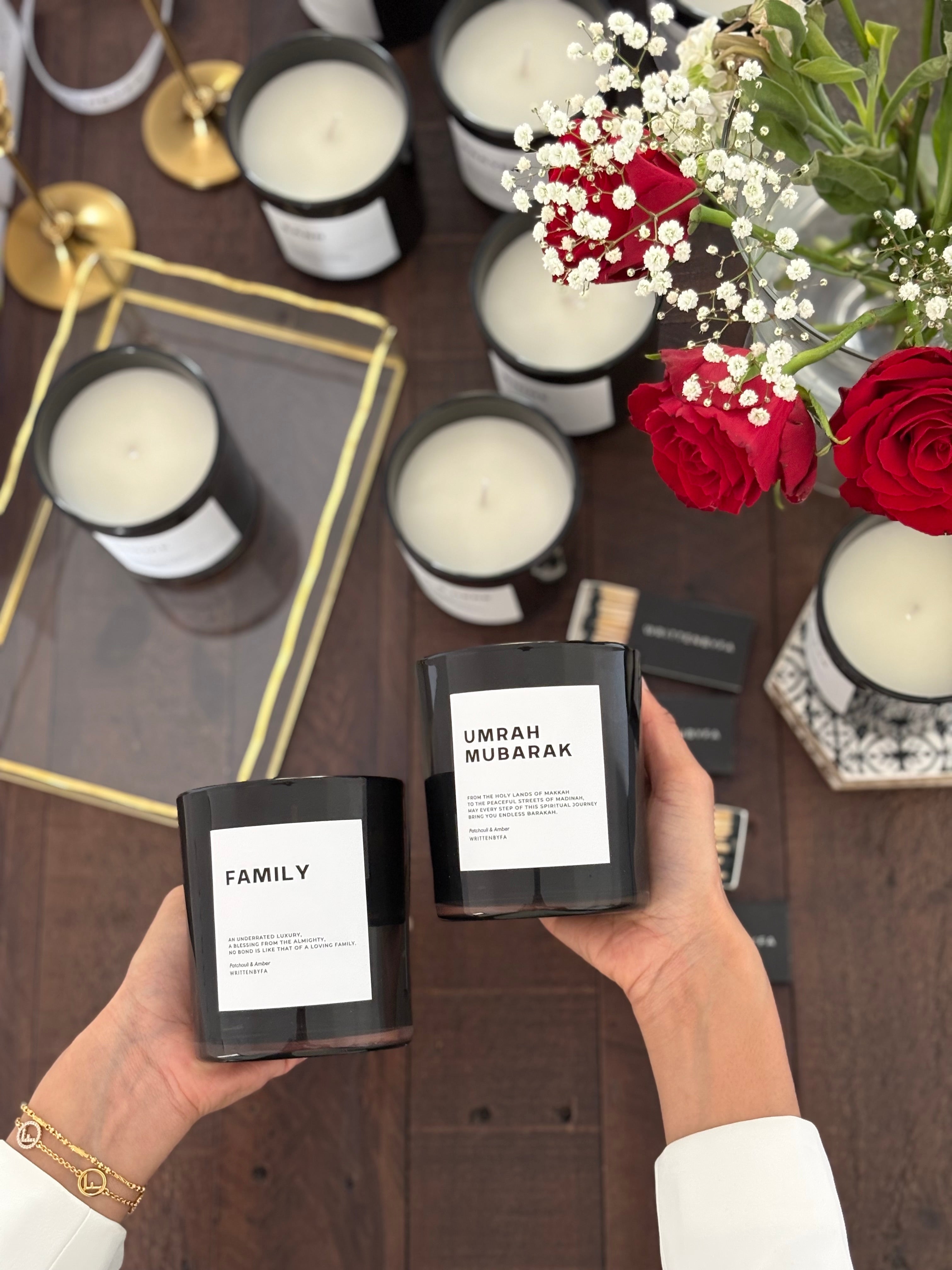 Umrah Mubarak | Black Gloss Candle