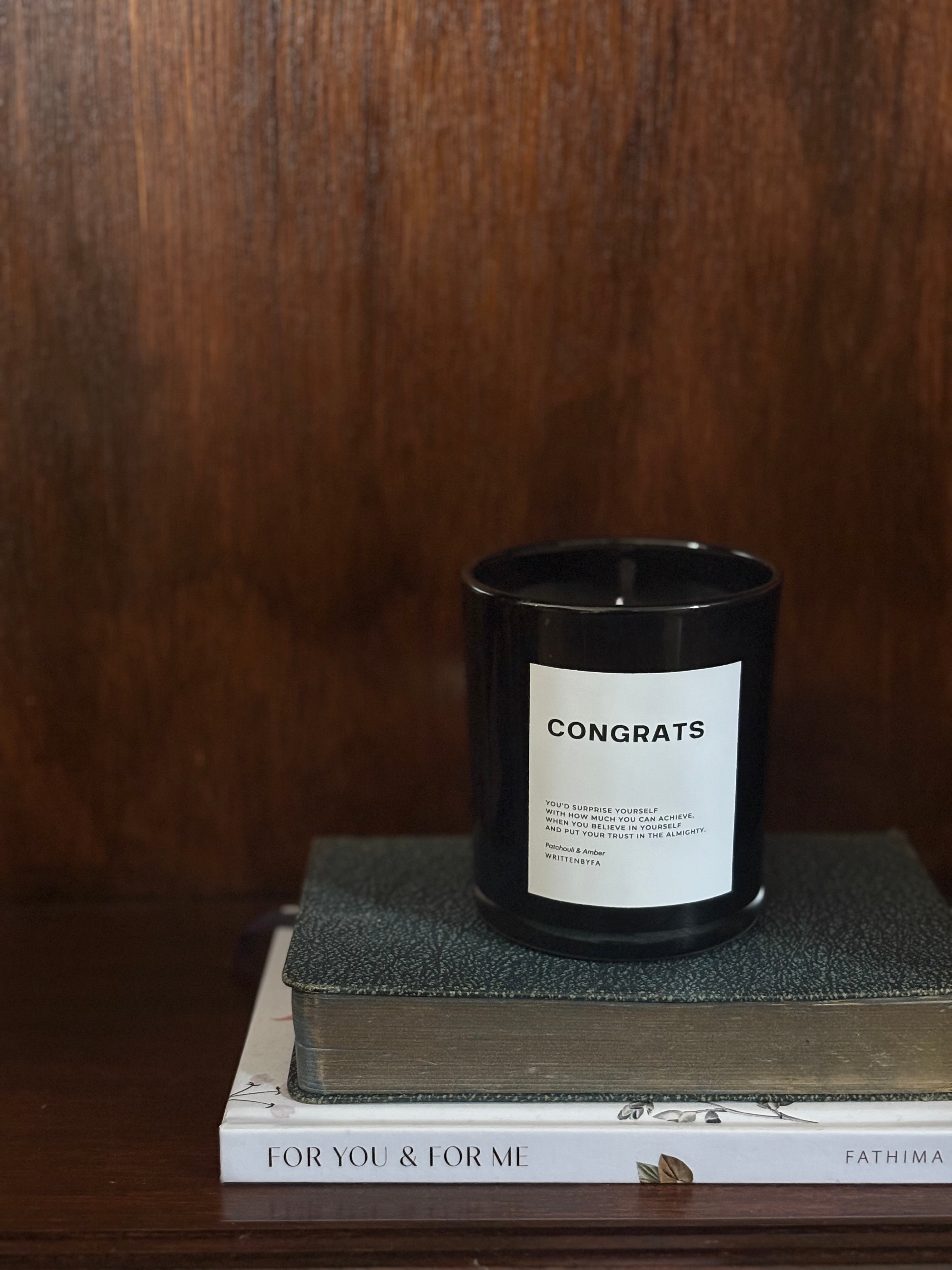 Congrats | Black Gloss Candle