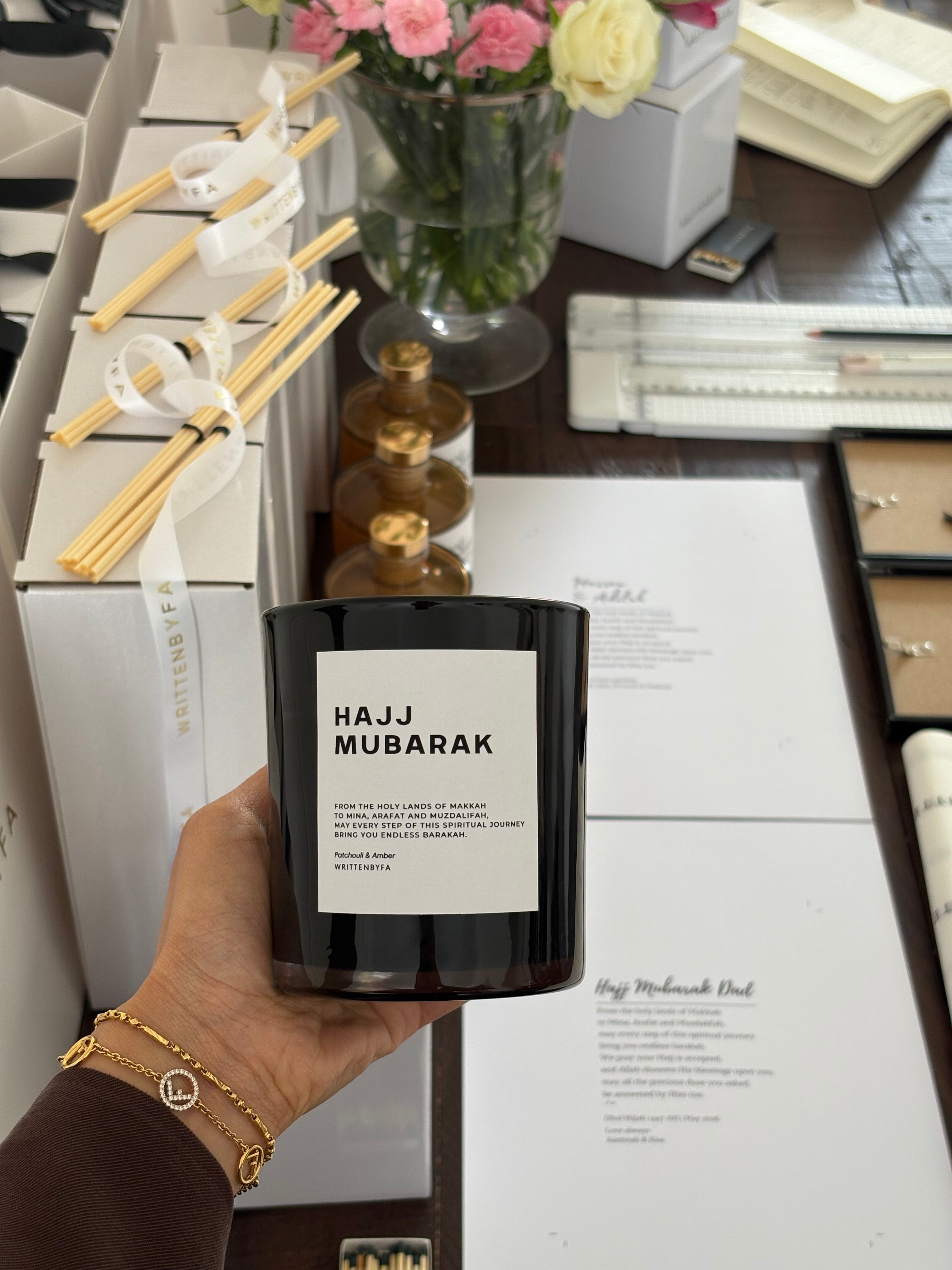 Hajj Mubarak | Black Gloss Candle